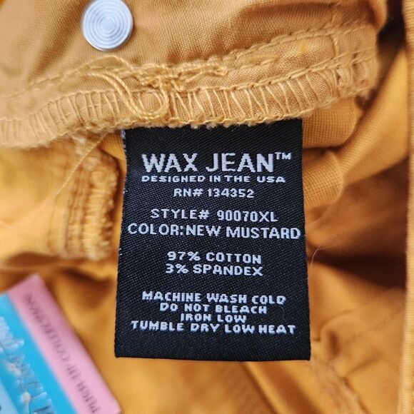 Wax Jean Butt I Love You Push-up Collection Shorts New Mustard Yellow Size 3X - Picture 6 of 10